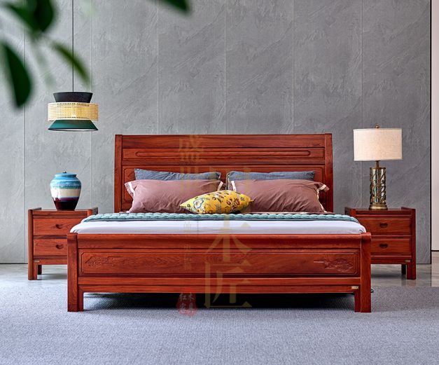 床：盛世周木匠优选之荐PG麻将胡了广东红木大(图2)